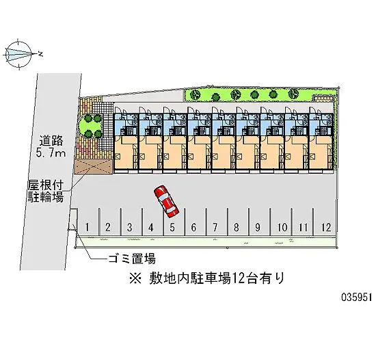 ★手数料０円★八尾市南太子堂 月極駐車場